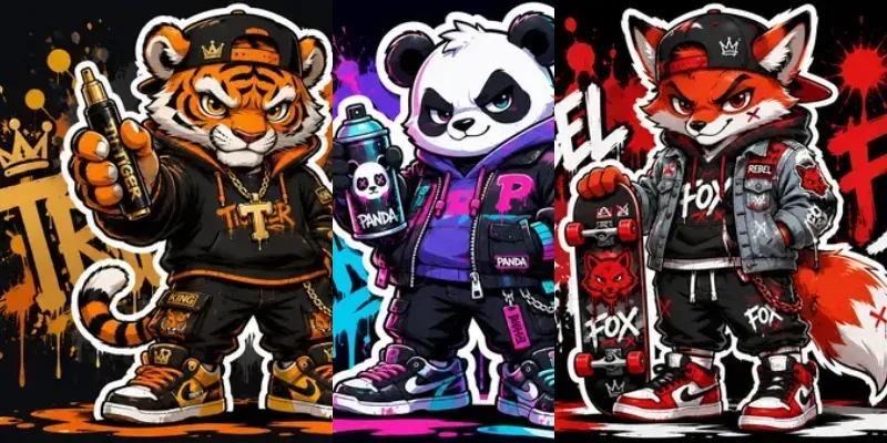 Graffiti Mascot Forges generated by undefined