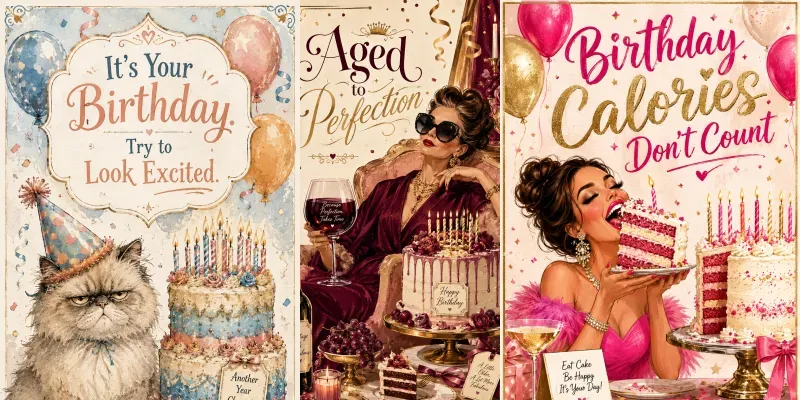 Funny Birthday Cards generated by undefined