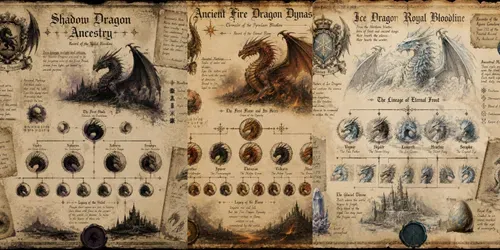 Junk Journal Dragon Bloodline Archives generated by chatgpt-image