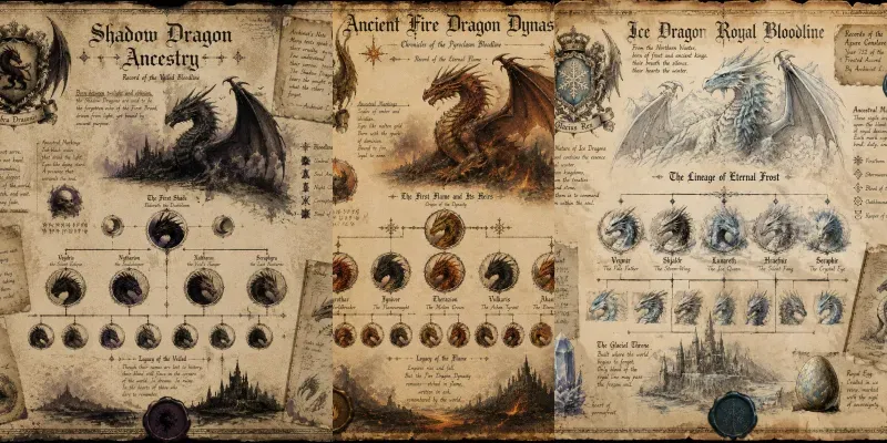 Junk Journal Dragon Bloodline Archives generated by undefined