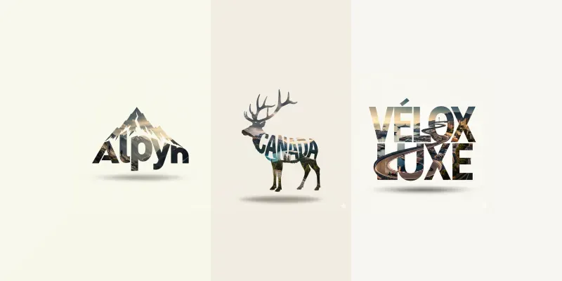 Typography Overlay Logos Minimalist generated by undefined