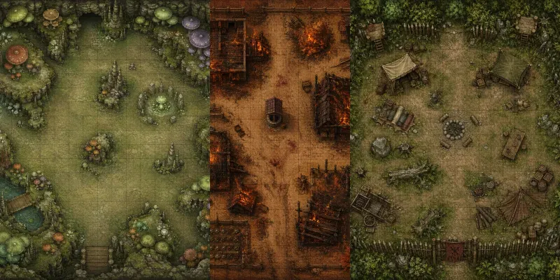 RPG Encounter Map Art generated by undefined