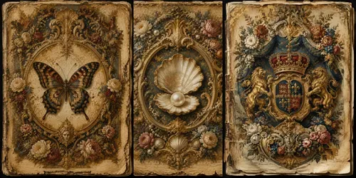 Baroque Junk Journal Page Generator generated by chatgpt-image
