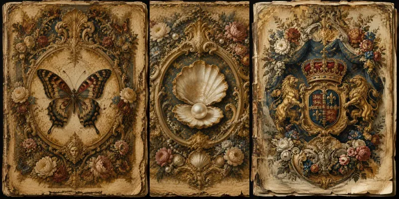 Baroque Junk Journal Page Generator generated by undefined