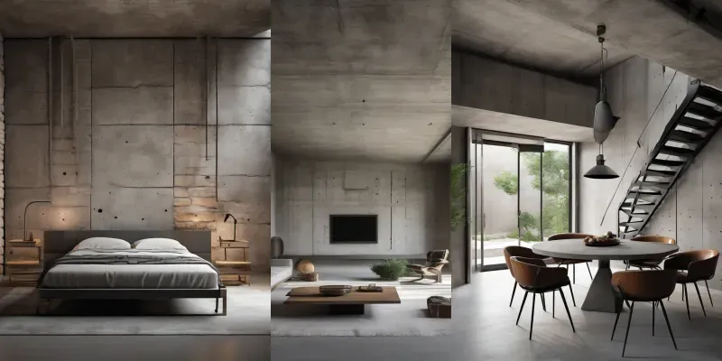Brutalist Interior Architecture generated by undefined