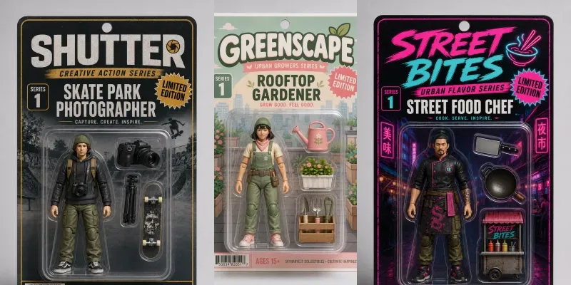 Collectible Action Figure Packaging Kits generated by undefined