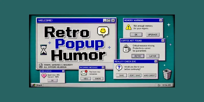 Retro Popup Humor generated by undefined