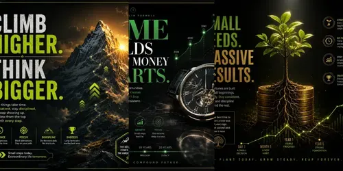 Wealth Mindset Posters generated by chatgpt-image