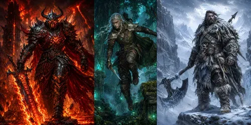 Cinematic Fantasy Warrior Character Art generated by chatgpt-image