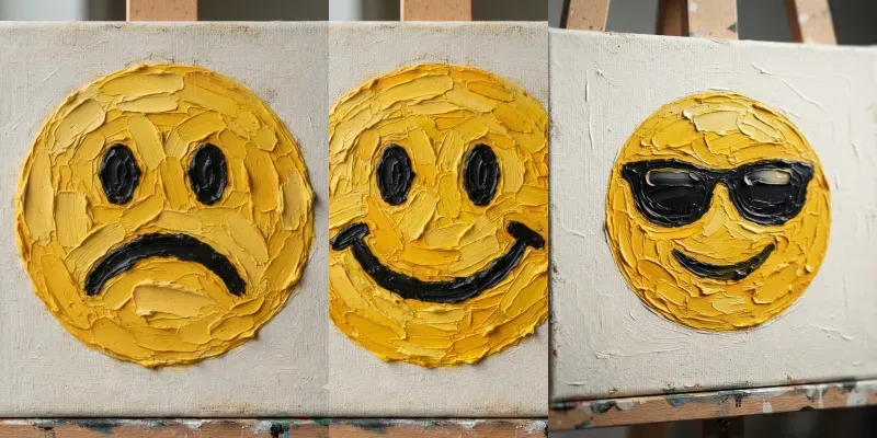 Oil Painting Emoji Portrait Collections generated by undefined