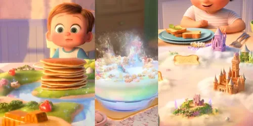 Magical Breakfast Morphings generated by hailuo