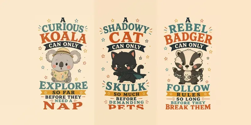 Sassy Grumpy Critters Sticker Series generated by undefined