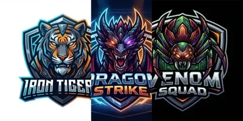 Custom Esports Mascot Team Logos generated by gemini-image