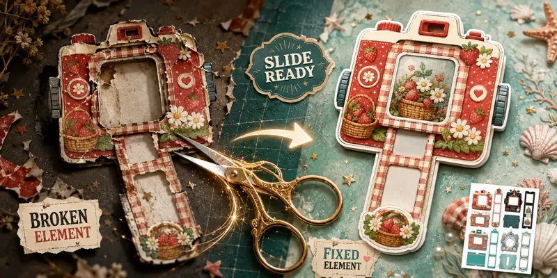 Camera Photo Slider Ephemera Sheets generated by undefined