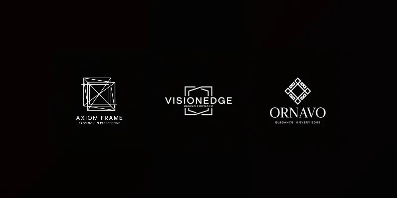 Geometric Frame Logos generated by undefined