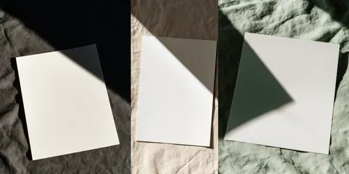 Linen Shadow Paper Mockups generated by midjourney