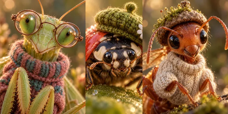 Cozy Macro Insect Portraits