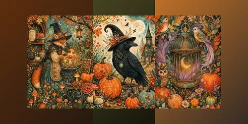 Autumn Whimsy Junk Journal Pages generated by chatgpt-image