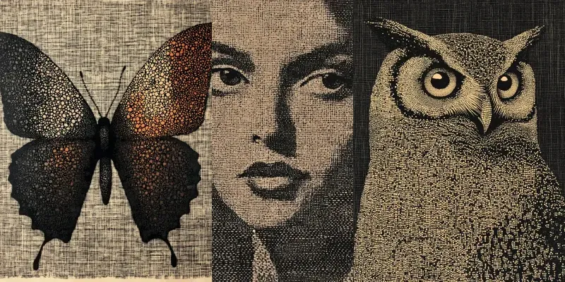 Textile Style Dotted Artworks generated by undefined