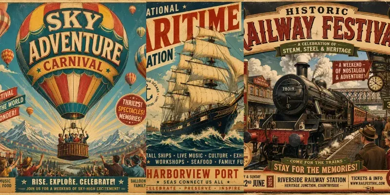 Vintage Retro Event Poster Creators generated by undefined