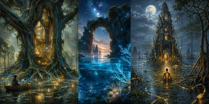 Symbolic Scene Compositions generated by undefined