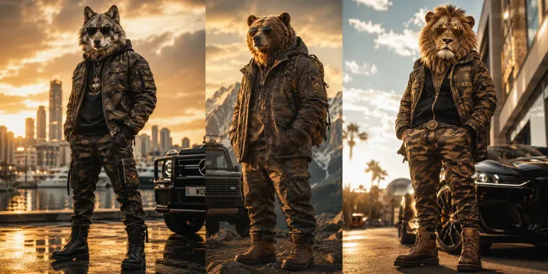 Luxury Animal Streetwear generated by undefined