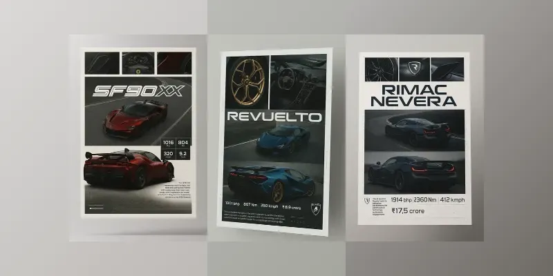 Cinematic Super Car Poster Templates generated by undefined