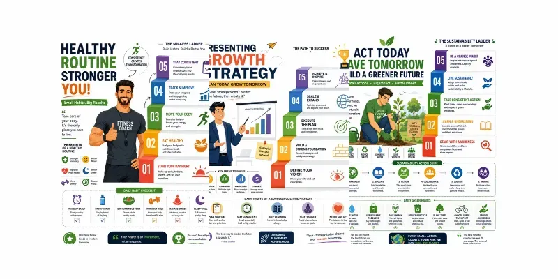 Motivational Success Ladder Infographics generated by undefined
