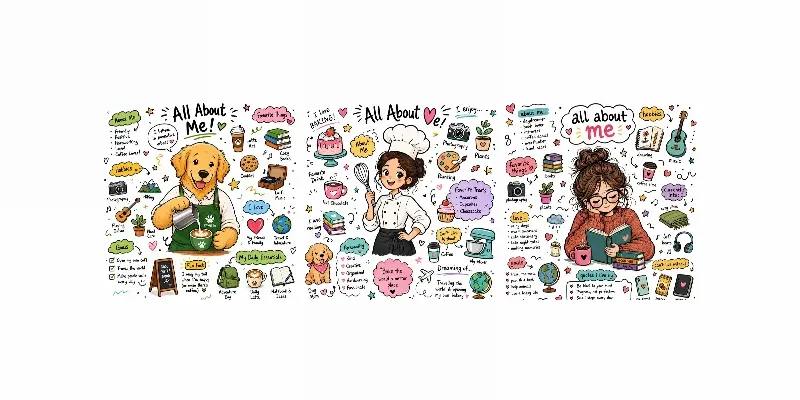 Doodle Infographic Bios generated by undefined