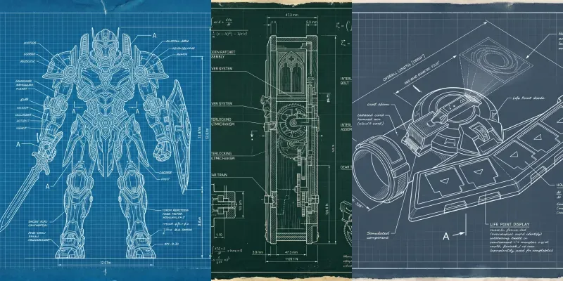 Vintage Technical Blueprints generated by undefined