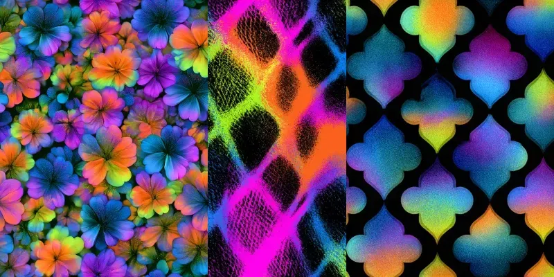 Neon Art Seamless Patterns generated by undefined