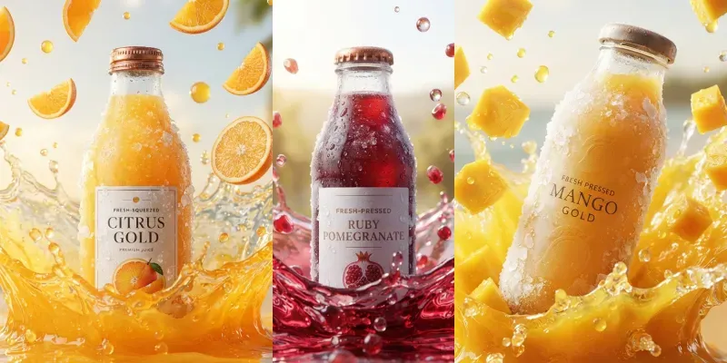 Commercial Photography Of Fruit Splashes generated by undefined
