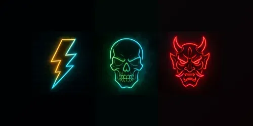 Cyberpunk Neon Logo Generators generated by chatgpt-image