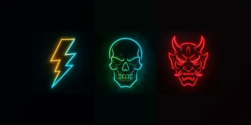 Cyberpunk Neon Logo Generator generated by undefined