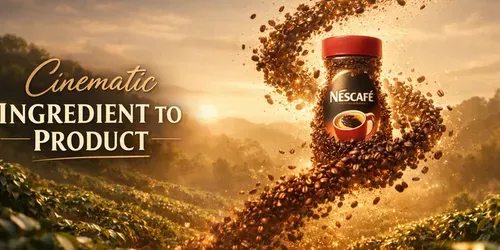 Cinematic Ingredients To Products generated by grok-video