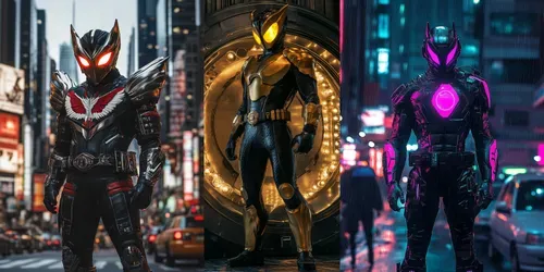 Tokusatsu Superhero Creators generated by midjourney