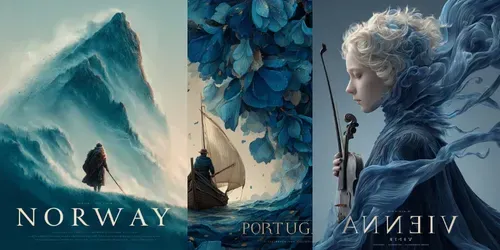 Mystic Serenity Digital Art Collections generated by midjourney