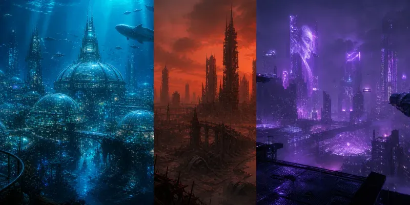 Scifi Futuristic Cityscape Generator generated by undefined