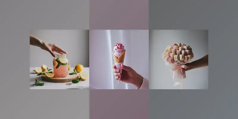 Sweet Handheld Treats Aesthetic generated by undefined