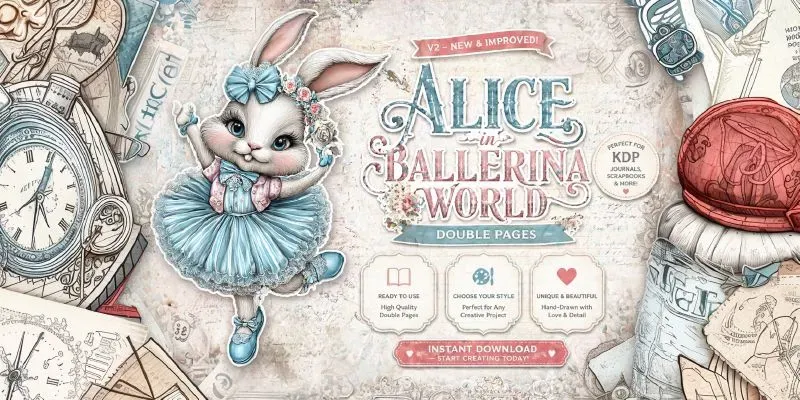 Alice In Ballerina World Double Pages generated by undefined