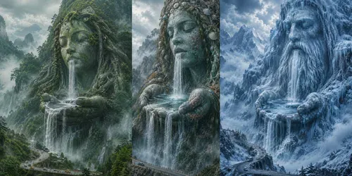 Living Mountain Giants generated by chatgpt-image