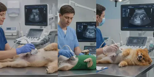 Surreal Pet Ultrasound Reaction Videos generated by veo