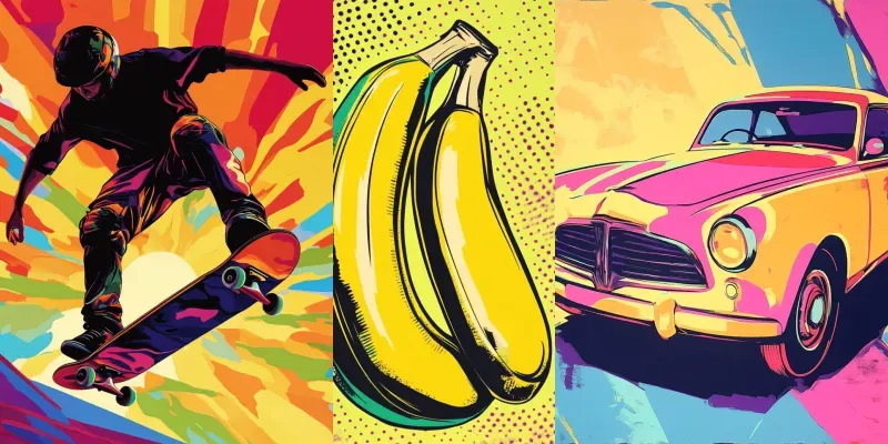 Modern Pop Art  Bold Lines generated by undefined