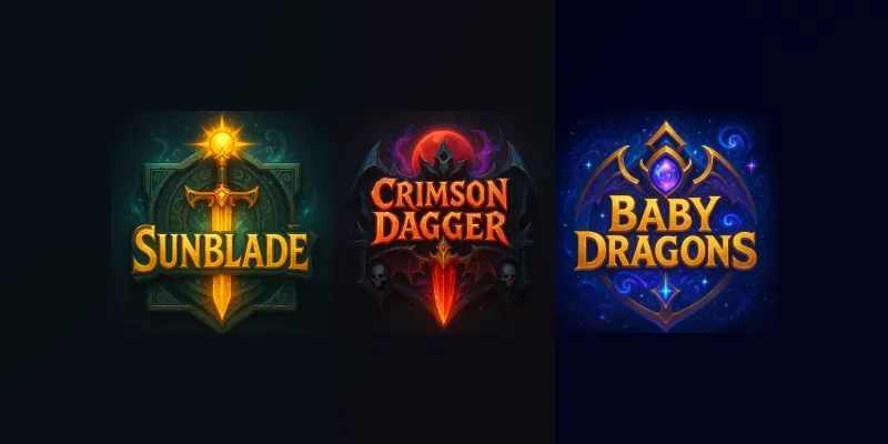 Fantasy Game Title Logos generated by undefined