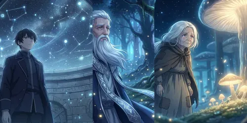 Ethereal Anime Fantasy Scenes generated by gemini-image