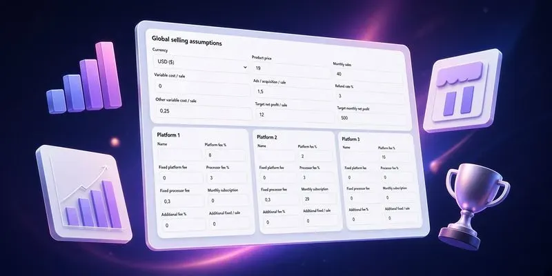 Digital Seller Profit Comparator