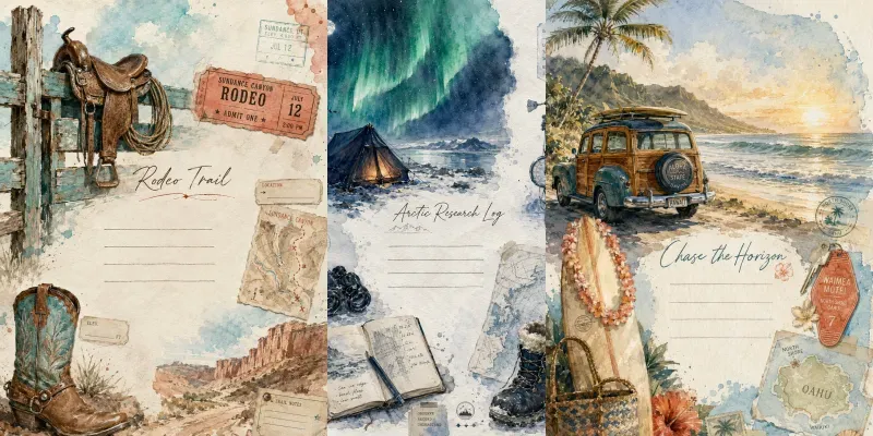 Western Travel Ephemera Scrapbooks generated by undefined