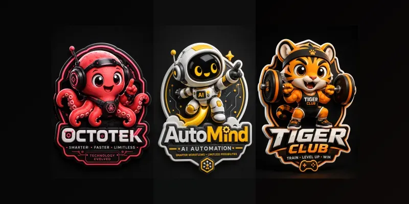 3D Kawaii Mascot Logo Labs generated by undefined