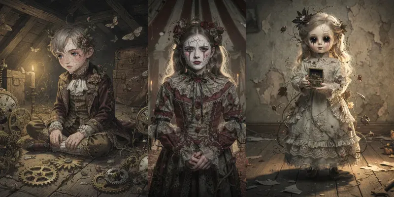 Grim Whimsy Portraits generated by undefined