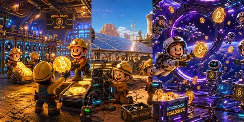 Crypto Mining Cartoon Crews generated by chatgpt-image